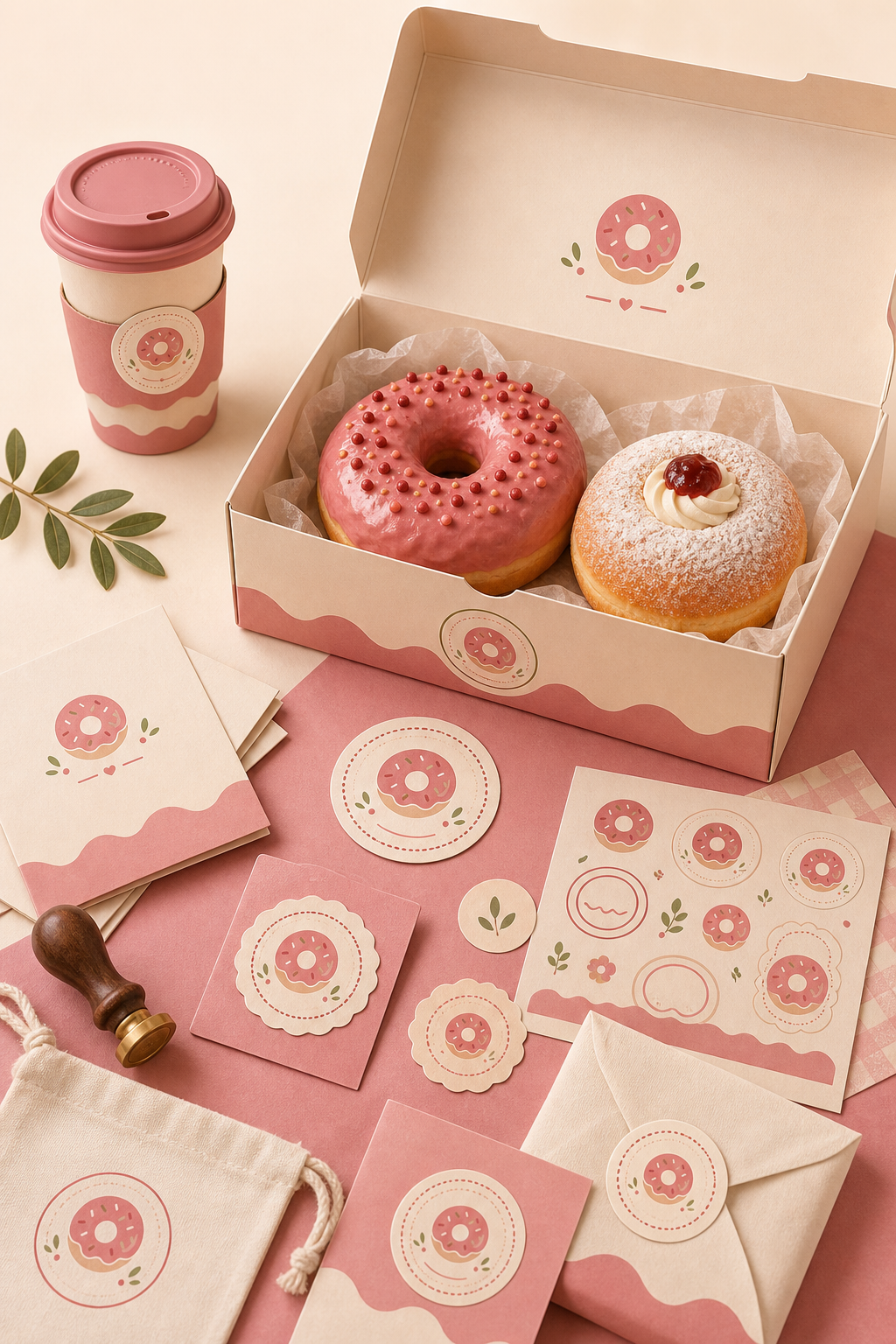 Pink stationery